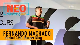 Fernando Machado de Burger King en NEO Marketing Talk [upl. by Anahsahs]