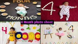 4 Month baby photo shoot ideas at homeEasy baby photo shoot ideassanjukta family vlog [upl. by Kingsley778]