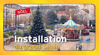 Installation du Sapin de lHôtel de Ville de Clamart 🎄 [upl. by Nevaj619]