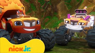 Blaze y Los Monster Machines  ¡Los rescates y carreras en la selva de Blaze  Nick Jr en Español [upl. by Anahsahs961]