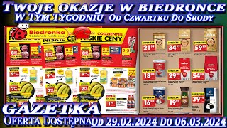 Biedronka Nowa Gazetka Promocyjna Od Czwartku 29022024 W Tym Tygodniu Twoje Okazje w Biedronce [upl. by Ahseinaj637]