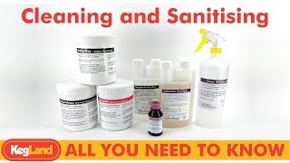 Cleaning and Sanitising  All you need to know  The KegLand Range [upl. by Yrreb]