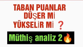 Taban Puanları Düşer mi Yükselir mi  2 analiz 👉Eşit Ağırlık yks2024 üniversite tercihler [upl. by Anuayek]