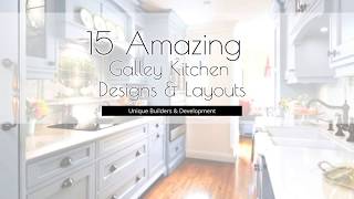 15 Amazing Galley Kitchen Designs amp Layouts [upl. by Aikym]