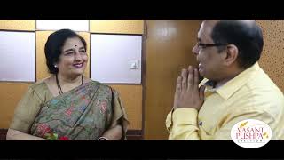 ANURADHA PAUDWAL AT STUDIO  RECORDING OF SARASWATI PRAYER COMPOSED BY DR PRAFULL RANADIVE [upl. by Jamel]