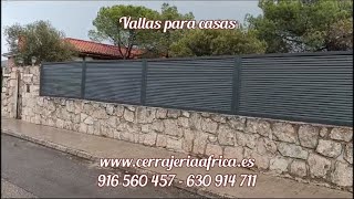 ▷ Vallas modernas para casas ☎ 916 560 457 · Cerrajería Africa [upl. by Aynor592]