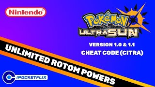 Pokémon Ultra Sun All Rotom Powers Cheat Code [upl. by Jonis]