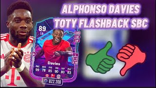 UNGLAUBLICHE SBC🤔😱Lohnt sich die ALPHONSO DAVIES TOTY FLASHBACK SBC  EA FC 24 [upl. by Ednew]