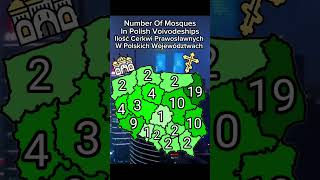 Ilość Cerkwi Prawosławnych W Polskich WojewództwachNumber Of Orthodox churches in Polish Regions [upl. by Corotto333]