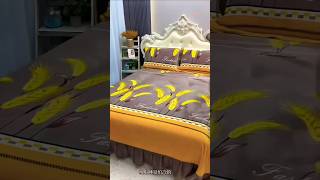 velvet fourpiece bed skirt style  plus velvet fourpiece set  fourpiece bed set [upl. by Reinhart]