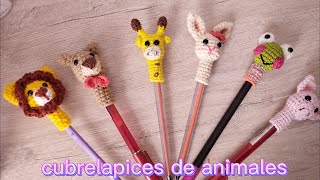 CUBRELAPICES DE ANIMALES en crochet  amigurumi [upl. by Shriver]