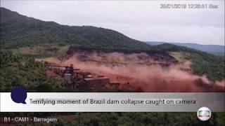 Real Footage Moment of Brazil dam collapse caught on camera videos update [upl. by Ariat176]