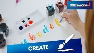 How to write the alphabet with calligraphy lettering [upl. by Cirtap]