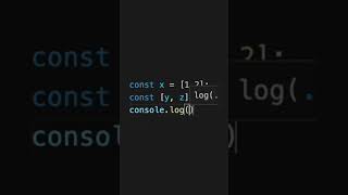 how to use the destructuring assignment syntax to destructure an array in JavaScript coding [upl. by Freeland]