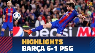 FC BARCELONA 61 PSG  Match highlights [upl. by Essila743]