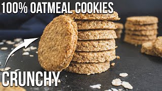 Super Easy Crunchy Oatmeal Cookies with Olive Oil [upl. by Asilenna]