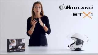 Sistem de comunicare moto Midland BTX1 [upl. by Alleacim]