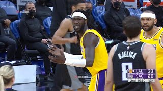 Montrezl Harrell got a the softest tech for yelling “AND 1”  Lakers vs Kings [upl. by Venator]