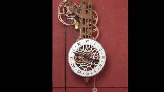 Brian Laws woodenclocks  Clock 26 with Remontoire [upl. by Isbel]