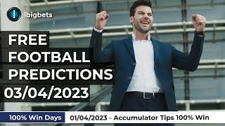 FOOTBALL PREDICTIONS TODAY 03042023ITALY SERIE A Prediction SOCCER PREDICTIONSibigbets [upl. by Witty]