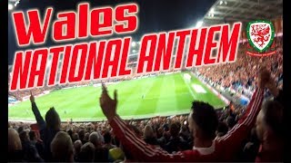 Wales v Ireland 2017 Welsh National Anthem and Men of Harlech World Cup Qualifer [upl. by Zorine]