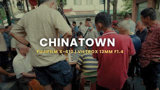 Fujifilm XS10 amp Viltrox 13mm F14  POV Street Photography  Chinatown Singapore [upl. by Nylirek284]