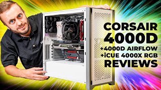 Corsair 4000D  4000D Airflow  iCUE 4000X RGB Reviews  Which is best [upl. by Ignacio]