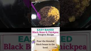 Easy Baked Black Bean and Chickpea Burgers Recipe [upl. by Yenruoj699]