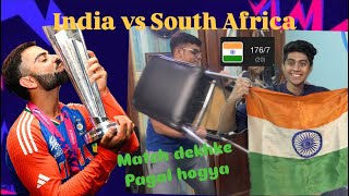 India vs South africa win reaction  T20 WC FINAL [upl. by Theron577]