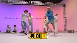 BTS dancing to Gangnam Style  BTS Karaoke [upl. by Krever]