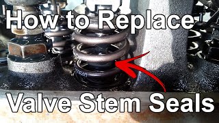 How to Replace Valve Stem Seals Without Removing the Cylinder Head  Tech Tip 09 [upl. by Romy]