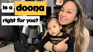 REVIEW amp HOW TO Doona Car Seat Stroller with Base [upl. by Gnanmos]