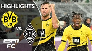 Borussia Dortmund vs Borussia Mönchengladbach  Bundesliga Highlights  ESPN FC [upl. by Lenora]