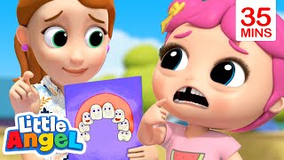 Wobbly Tooth Song  More Nursery Rhymes and Kids Songs  Little Angel [upl. by Nwahsaj337]