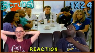 SCRUBS 1X24 My Last Day REACTION FULL Reactions on Patreon [upl. by Metabel176]