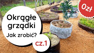 DIY📌Jak zrobić okrągłe grządki❓ Grządki podwyższone i kompostowe betonowe donice ogrodowe na zioła🌿 [upl. by Joon]