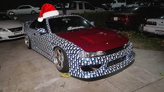 Christmas Wrapping Our Cars Part 1  Wrapping [upl. by Ashbey]