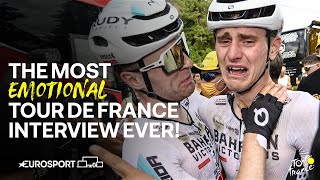 One of the best interviews you will EVER hear from Matej Mohorič ❤️🥹  Tour de France 2023 🇫🇷 [upl. by Elspeth]