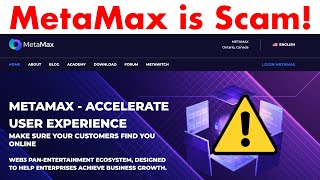 MetaMax VIP Review  Massive Ponzi Scheme Scam [upl. by Pretrice]