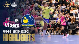 Vipers Kristiansand vs Metz Handball  Round 6  EHF Champions League Women 202324 [upl. by Esorbma]