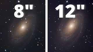 8quot vs 12quot Telescopes  The BODES GALAXY [upl. by Firestone867]