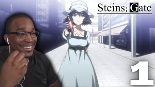 THE MYSTERY BEGINS  SteinsGate Episode 1 REACTION [upl. by Anizor]