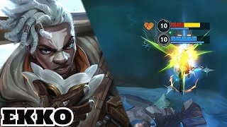 Wild Rift Ekko  Top Ekko Firelight skin Gameplay quotHard Carryquot Rank season 15 [upl. by Natka]