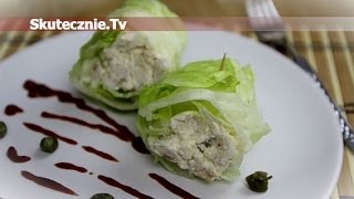 Przekąska proteinowa burrito z sałaty lodowej  SkutecznieTv HD [upl. by Allene]