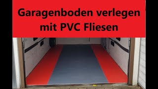 Garagen Boden sanieren mit PVC Klick Fliesen von Fortelock [upl. by Damarra]