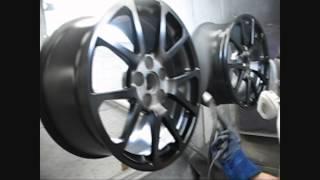 Powder Coating car rims [upl. by Suolkcin]