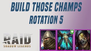 BUILD THOSE CHAMPIONS FOR SINTRANOS  Raid Shadow Legends [upl. by Chandless]