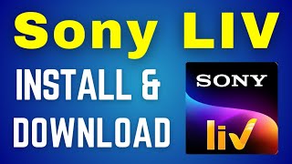 Sony LIV Install amp Download In Mobile  How to Create Sony liv Account Sign up on Android [upl. by Cadal274]