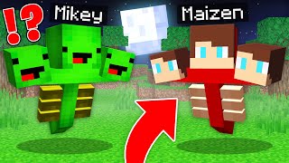 How JJ and Mikey became a WITHERS in Minecraft Maizen [upl. by Draner]