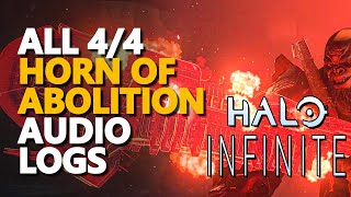 All Horn of Abolition Audio Logs Halo Infinite [upl. by Yevoc]